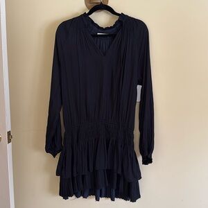 Mustard seed black layered dress